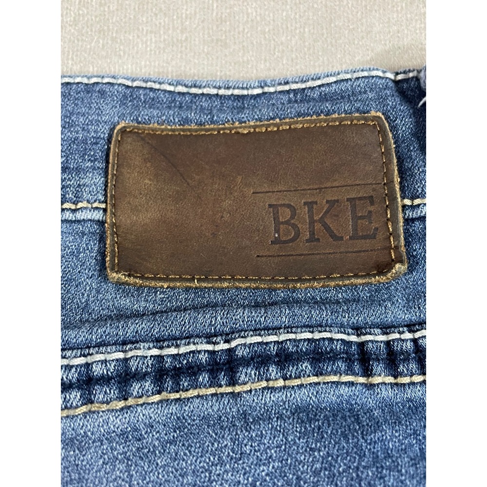 BKE Bootleg Jeans Women 33X29 Bootcut Contrast Stitch Moto Pocket Denim Pants - Picture 12 of 16